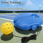 Pickleball Solo Trainer Rebounder with Stable Water Injection Base, Elastic Rope Rebound Ball Training Tool for Beginners