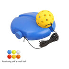 Pickleball Solo Trainer Rebounder with Stable Water Injection Base, Elastic Rope Rebound Ball Training Tool for Beginners