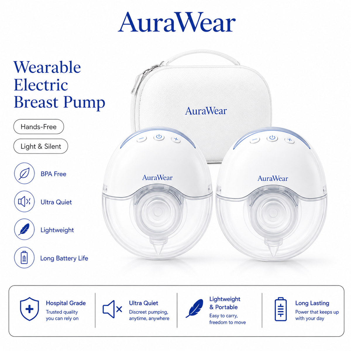 AuraWear S12 Pro - Wearable Breast Pump