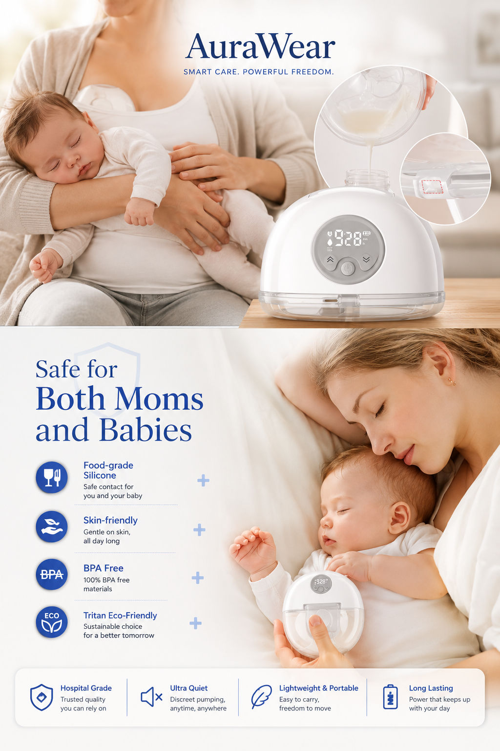AuraWear S12 Pro - Wearable Breast Pump